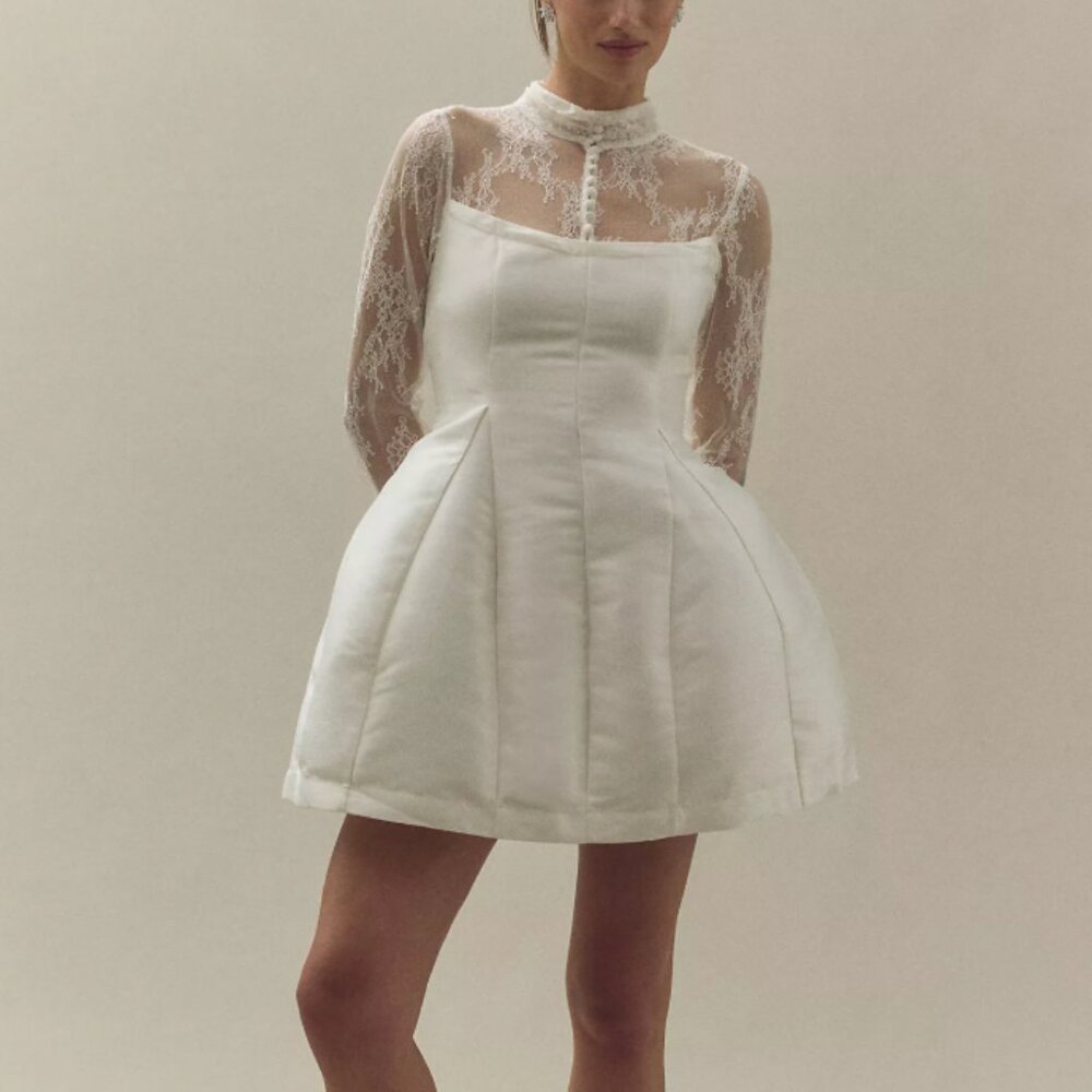 Anthropologie White Lace Dress - Picture 2 of 7